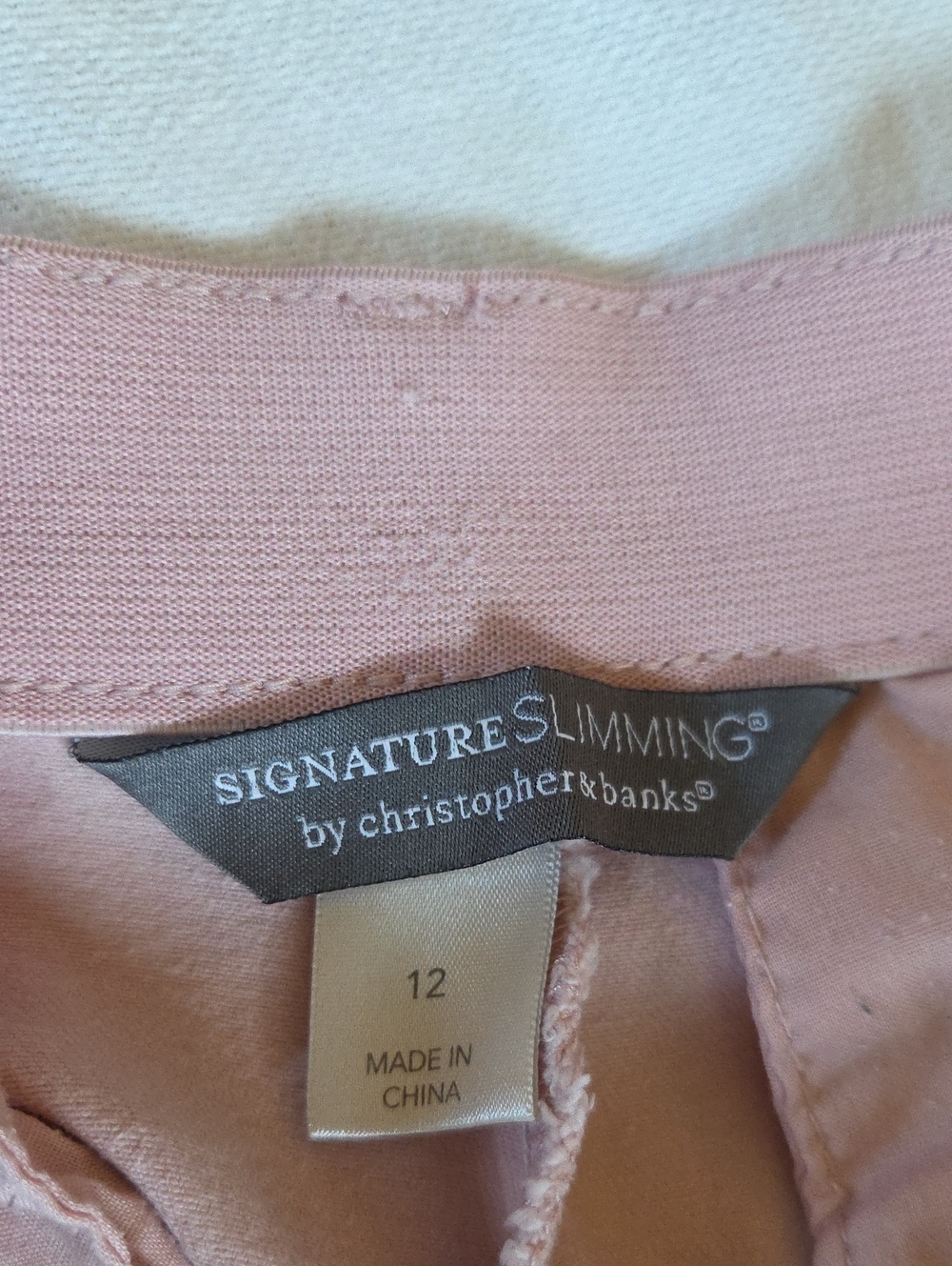 Christoper & Banks Classic Women's Straight-Leg Jeans in Light Pink - Picture 8 of 9